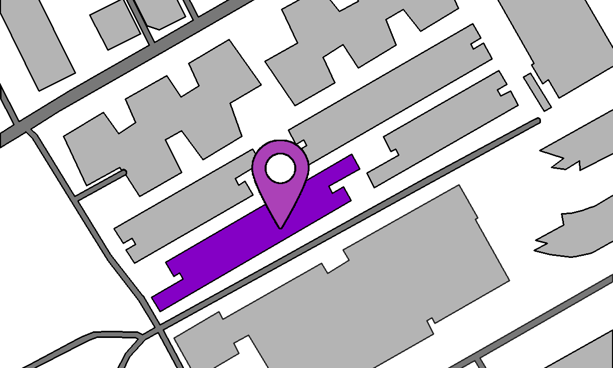 Location of IVC on a schematic map